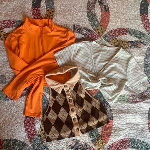 XS shein crop tops bundle of 3